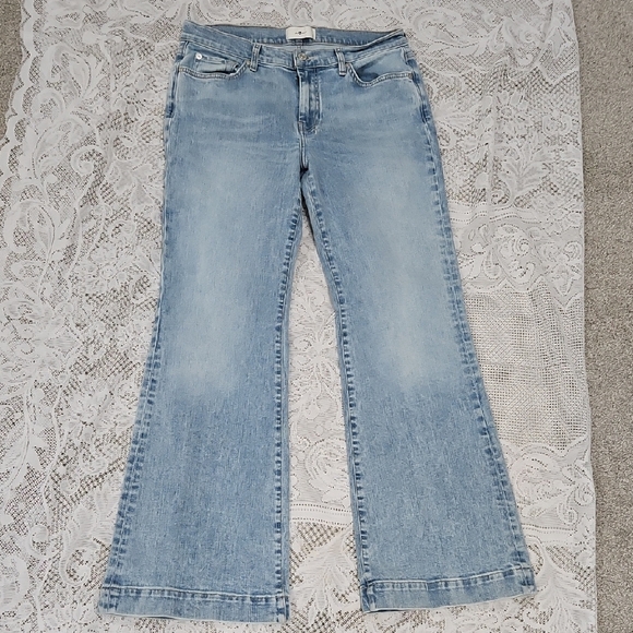 7 For All Mankind Denim - Seven For All MANKIND Women's Light Blue Flared Jeans